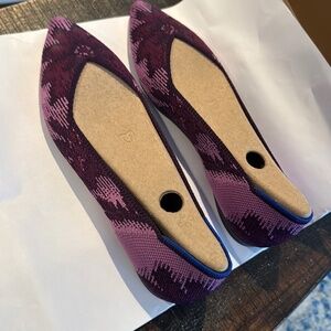 Rothy’s Amethyst point II size ten. Purple print